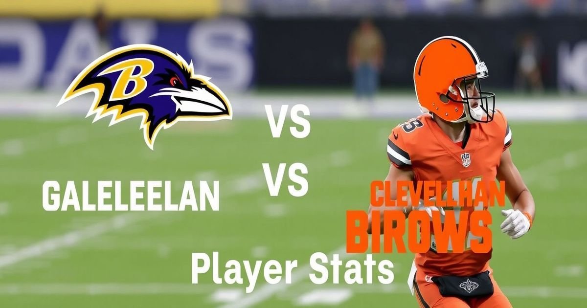 Baltimore Ravens vs Cleveland Browns Match Player Stats: Analyse der Schlüsselspieler im AFC North Duell 2026